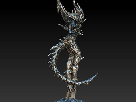 Diablo Statue Ready To Print 3D-printmodel