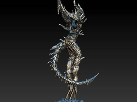Diablo Statue Ready To Print 3D Print Model