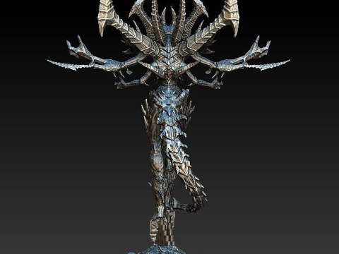 Diablo Statue Ready To Print 3D-printmodel