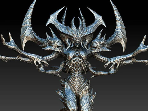 Diablo Statue Ready To Print 3D Print Model