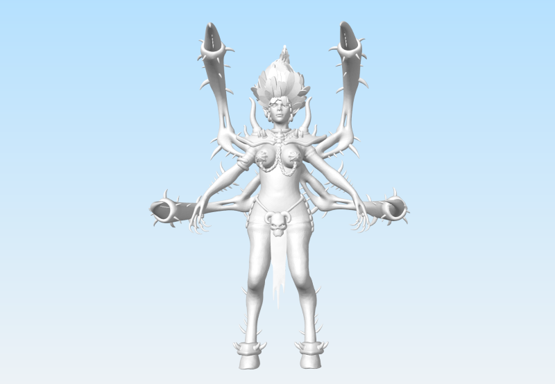 Andariel-Diablo2 Ready To Print 3D Baskı Modeli .c4d .max .obj .3ds .fbx .stl .blend
