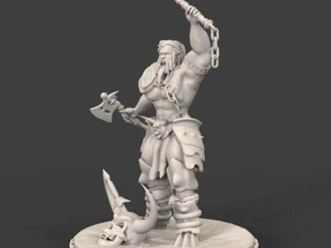 Barbarian 3D Print Model
