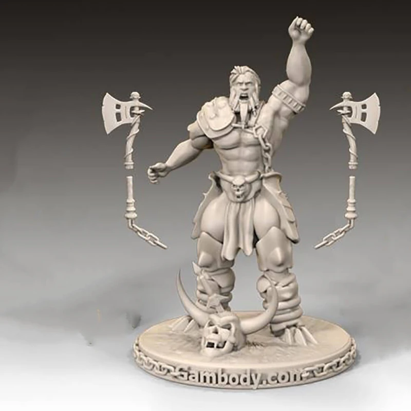 Barbarian Ready To Print 3D Print Model .c4d .max .obj .3ds .fbx .stl .blend 