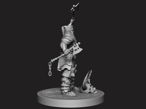 Barbarian Ready To Print Model Cetak 3D