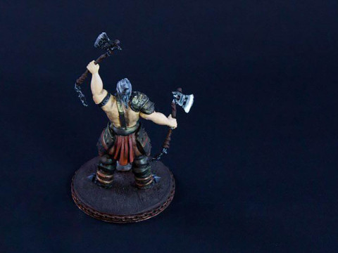 Barbarian Ready To Print Model Cetak 3D