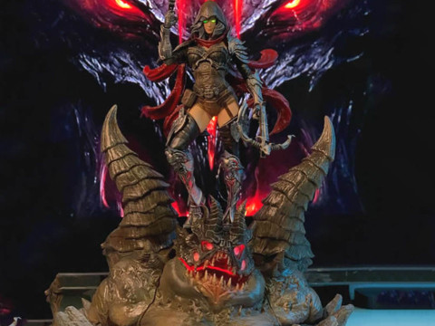 Demon Hunter 3D Figuries Ready To Print 3D Print Model