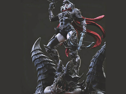 Demon Hunter 3D Figuries Ready To Print 3D Print Model