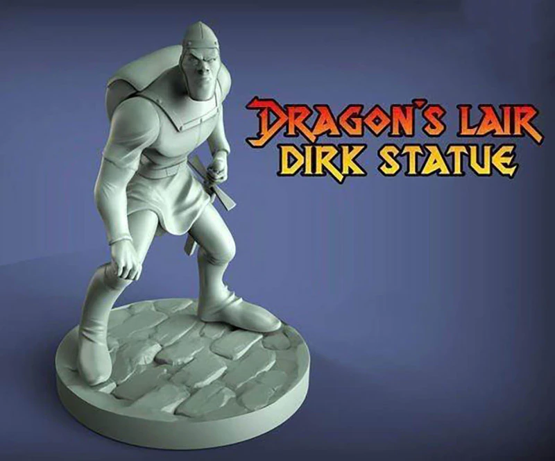 Dirk - Dragons Lair 3D Print Model .c4d .max .obj .3ds .fbx .stl .blend