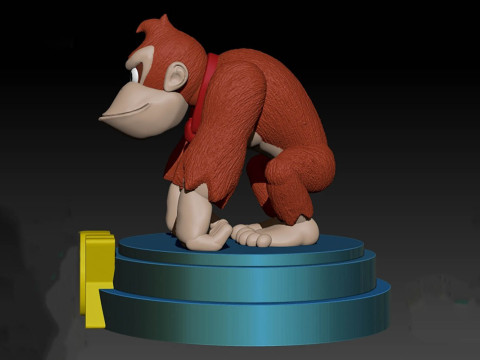 Donkey Kong Country Sepernes 3D Figuries Ready To Print 3D-Druckmodell