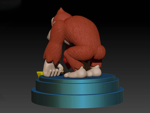 Donkey Kong Country Sepernes 3D Figuries Ready To Print 3D-Druckmodell