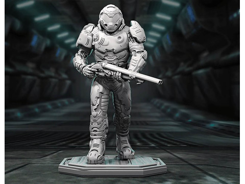 Doom Slayer 3D Figuries Ready To Print 3Dプリントモデル