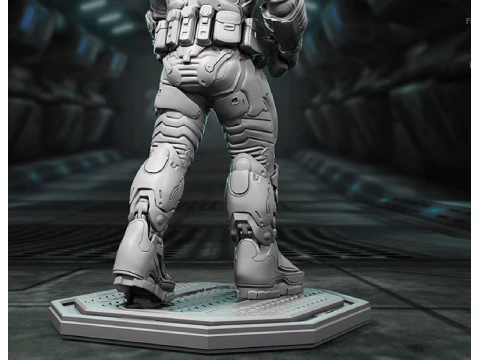 Doom Slayer 3D Figuries Ready To Print 3D Print Model