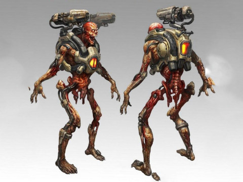 Doom Revenant Monster 3D Figuries Ready To Print 3D Принт Модель