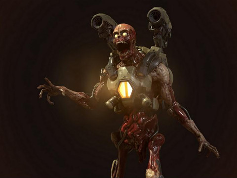 Doom Revenant Monster 3D Figuries Ready To Print Model Cetak 3D