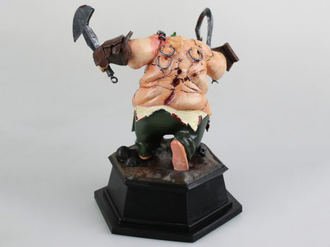 Pudge Trophy Dota-2 3D Figuries Ready To Print Model do druku 3D