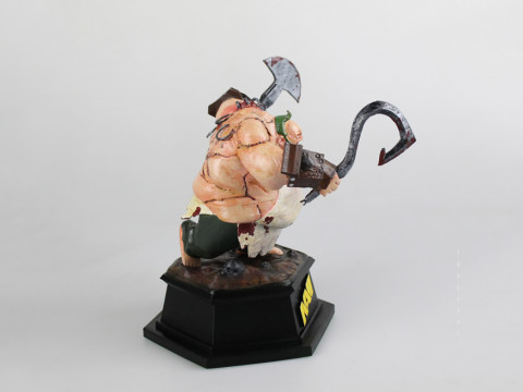 Pudge Trophy Dota-2 3D Figuries Ready To Print Model do druku 3D
