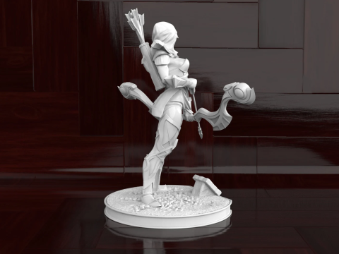 Dota2 Drow Ranger 3D Figuries Ready To Print 3D Print Model