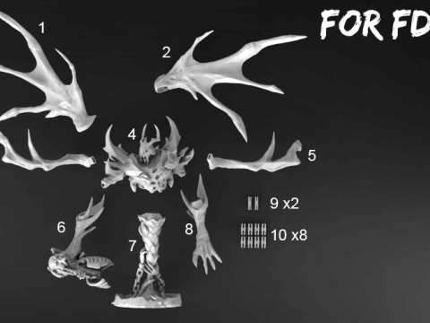 Shadow Fiend 3D Figuries Ready To Print 3D Print Model
