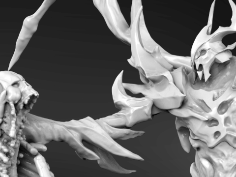 Shadow Fiend 3D Figuries Ready To Print 3D Print Model