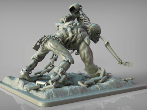 Dota2 Lifestealer 3D Figuries Ready To Print Model do druku 3D