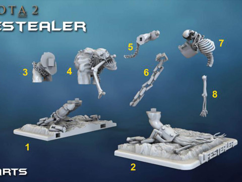 Dota2 Lifestealer 3D Figuries Ready To Print Model do druku 3D