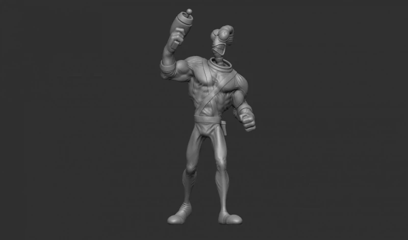 Earthworm Jim 3D Figuries Ready To Print 3D Print Model .c4d .max .obj .3ds .fbx .stl .blend 