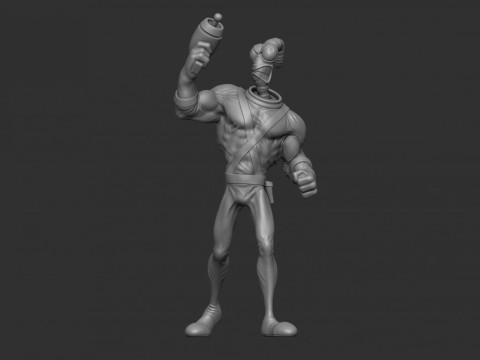 Earthworm Jim 3D Figuries Ready To Print 3D Принт Модель