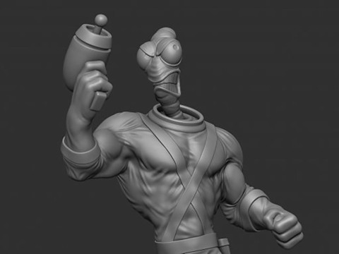 Earthworm Jim 3D Figuries Ready To Print 3D Print Model