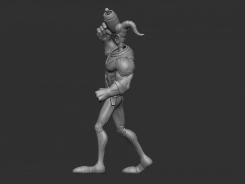 Earthworm Jim 3D Figuries Ready To Print 3D Print Model