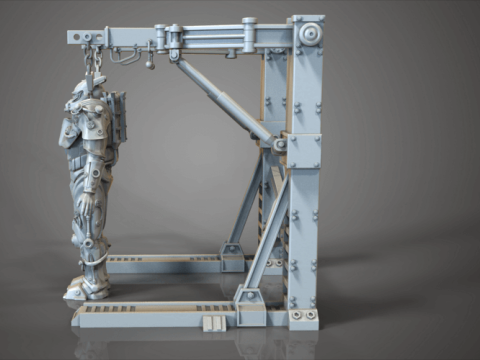 Enclave Amour Fallout 4 Robot 3D Figuries Ready To Print Modelo de Impressão 3D