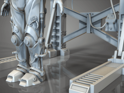 Enclave Amour Fallout 4 Robot 3D Figuries Ready To Print Modelo de Impressão 3D
