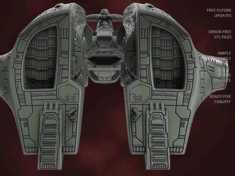 EVE Online Megathron 3D Figuries Ready To Print 3D Print Model