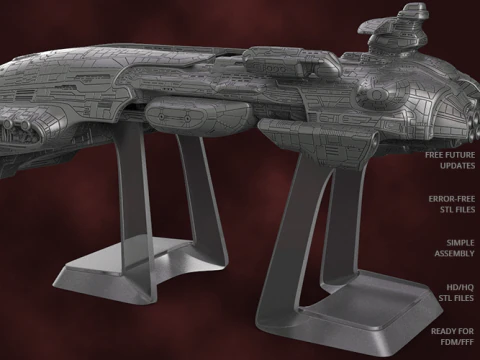 EVE Online Megathron 3D Figuries Ready To Print 3D Print Model
