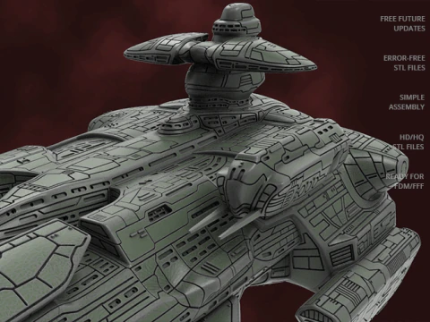 EVE Online Megathron 3D Figuries Ready To Print 3D Print Model