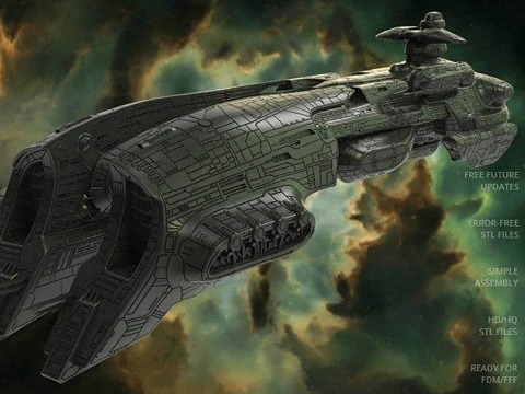 EVE Online Megathron 3D Figuries Ready To Print 3D Print Model