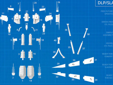 Eve Rifter 3D Figuries Ready To Print 3D Print Model