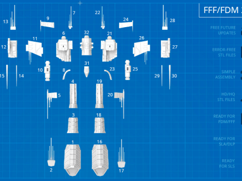 Eve Rifter 3D Figuries Ready To Print 3Dプリントモデル