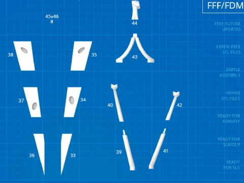 Eve Rifter 3D Figuries Ready To Print 3Dプリントモデル
