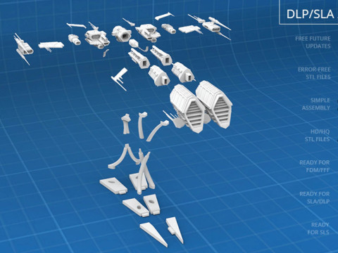 Eve Rifter 3D Figuries Ready To Print 3Dプリントモデル