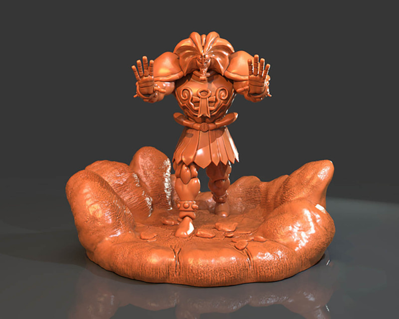 Exodia The Forbidden Separate Parts 3D Figuries Ready To Print 3D-printmodel .c4d .max .obj .3ds .fbx .stl .blend