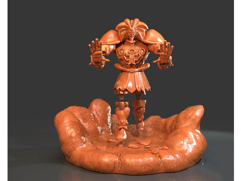 Exodia The Forbidden Separate Parts 3D Figuries Ready To Print 3D-printmodel