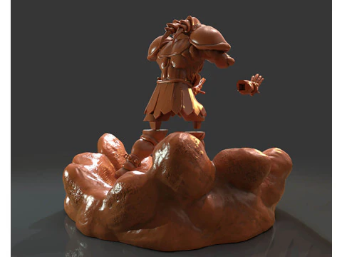 Exodia The Forbidden Separate Parts 3D Figuries Ready To Print 3D Print Model