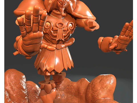 Exodia The Forbidden Separate Parts 3D Figuries Ready To Print 3D Print Model