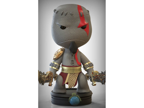 Kratos Washed 3D Figuries Ready To Print 3Dプリントモデル
