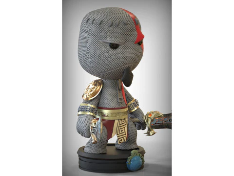 Kratos Washed 3D Figuries Ready To Print 3D Print Model