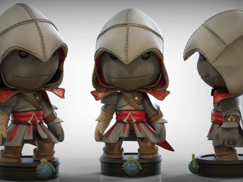 Ezio 3D-figuren klaar om af te drukken 3D printmodel