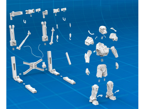 T-60 Power Armor Static Figure 3D Figuries Ready To Print 3D Принт Модель