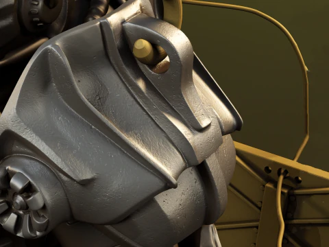 T-60 Power Armor Static Figure 3D Figuries Ready To Print 3D Print Model