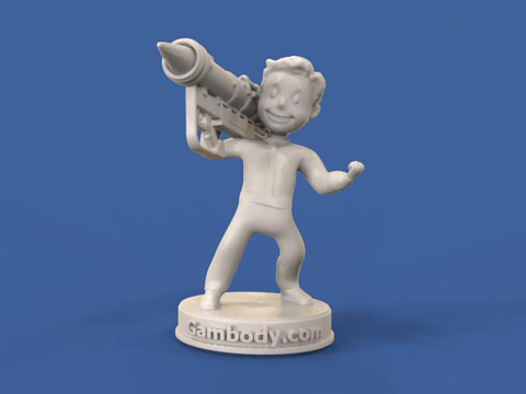 Vault Boy 3D Figuries Ready To Print 3D Print Model