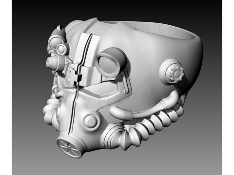 Fallout Ring 3D Figuries Ready To Print 3D प्रिंट मॉडल